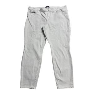 Gap Jeans Legging Skimmer Jegging Denim Womens Plus Size 20 White Blue Stretch